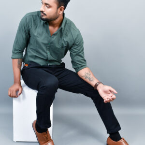 Olive Green Cotton Shirt