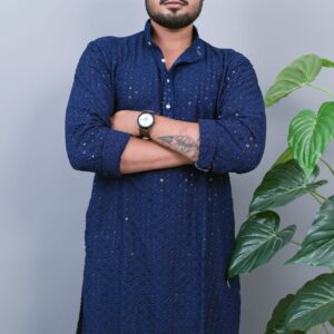 Nevy Blue Kurta