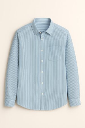 Sky-blue Stripe Shirt